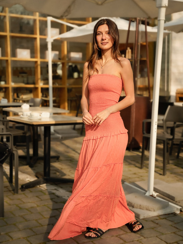 Vestido Positano Coral
