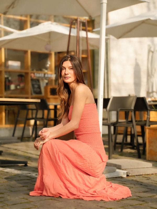 Vestido Positano Coral