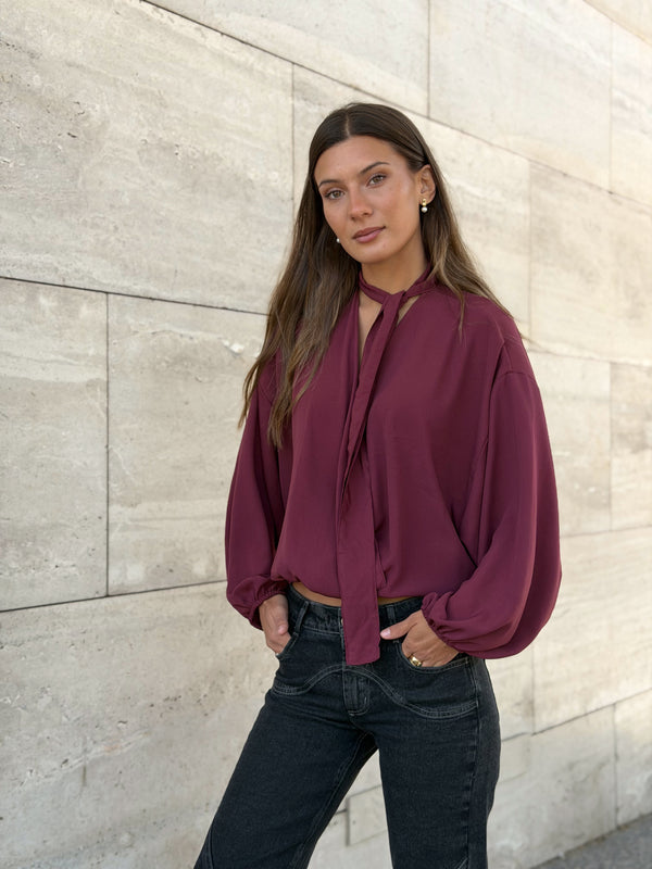 Blusa Sicilia Burdeo