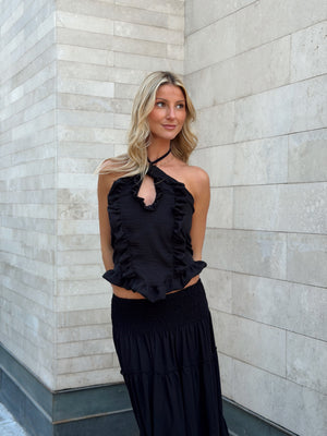 Blusa Marsella Lino Black