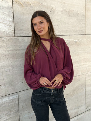 Blusa Sicilia Burdeo